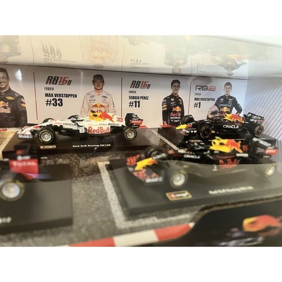 RARE Oracle Red Bull Racing Formula 1 F1 1:43 Scale Die Cast Metal 6 PACK - Picture 4 of 16